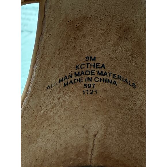 Calvin Klein Beige Espadrille Wedge Sandals - Size 9- Braided Strap - Picture 5 of 6